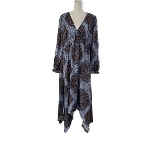 Maurices Boho Hankerchief Hem Dress ~ SIZE Large ~ NWT